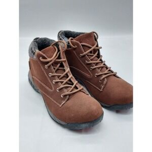 Therafit Womens BROWN Suede Outdoor Trail Boots Walking Shoes Sz 10